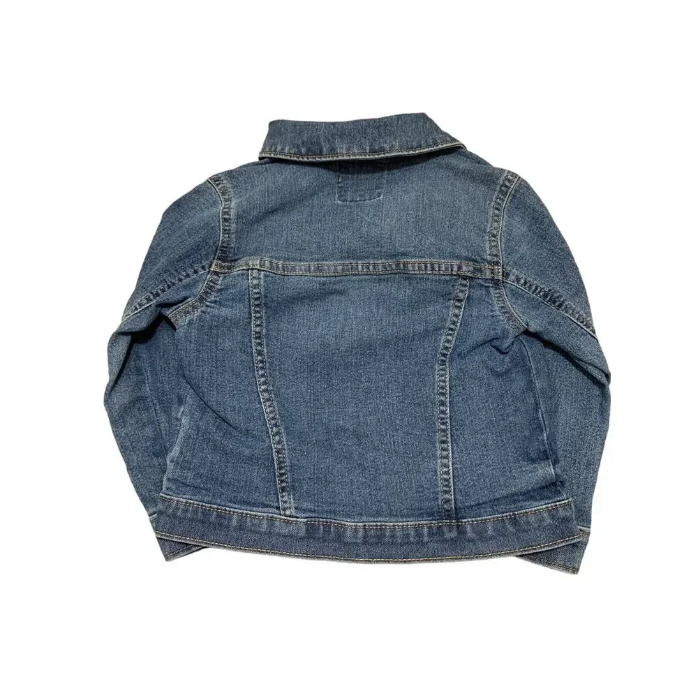 OshKosh B’gosh Classic Denim Jean Jacket Toddler Size 3T Excellent